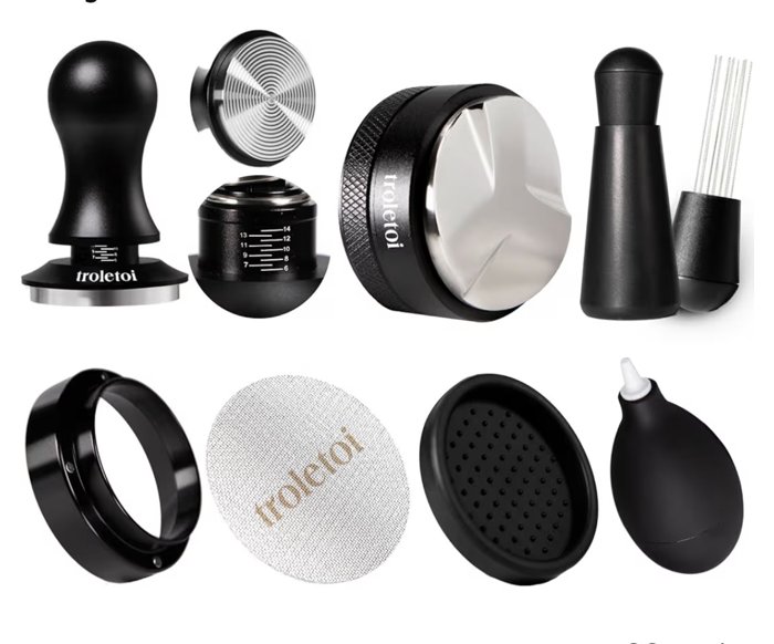 troletoi 7-teiliges Espresso Zubehör Set 54 mm